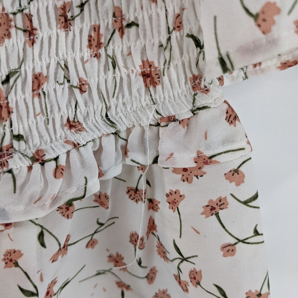 Sabo Skirt Shirred Lule Floral Off Shoulder Mini - Picture 12 of 12